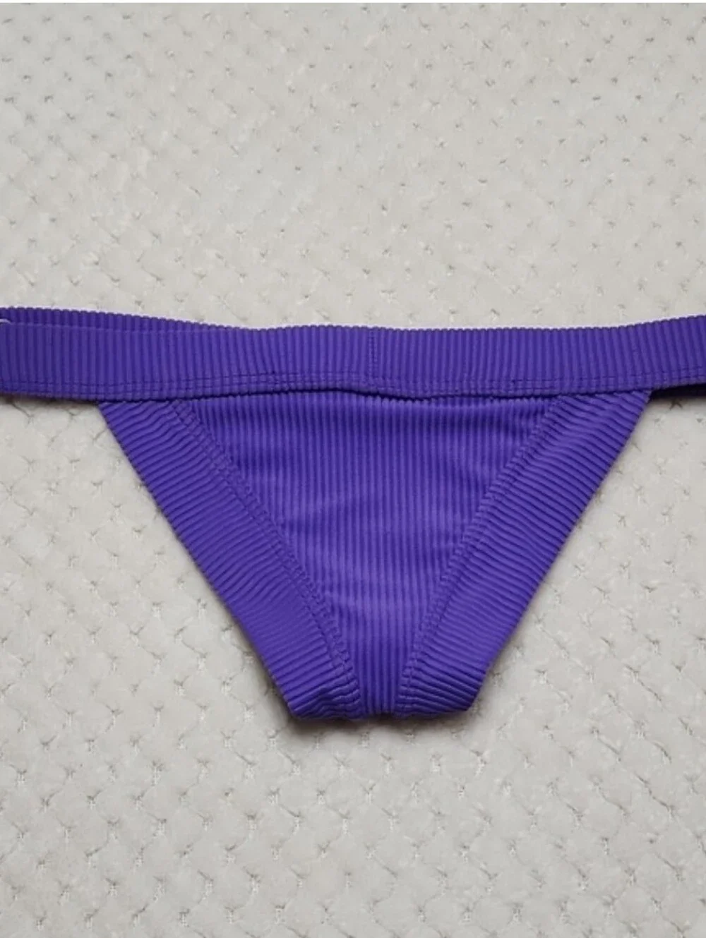 Nwt Frankie's Bikinis Cole Ribbed Scooped Bikini Bottoms